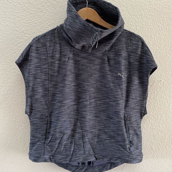 Puma Yogini Sleeveless Cover Up Turbulence Athletic Workout Top Women's Large - Picture 1 of 5